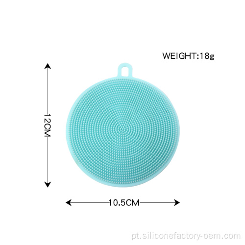 Escova de limpeza de silicone para utensílios domésticos de mesa de cozinha